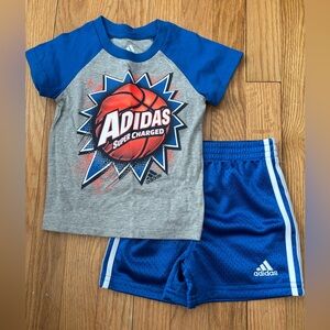 Adidas Baby Boys Super Charged Basketball Tee - Size 12 Months